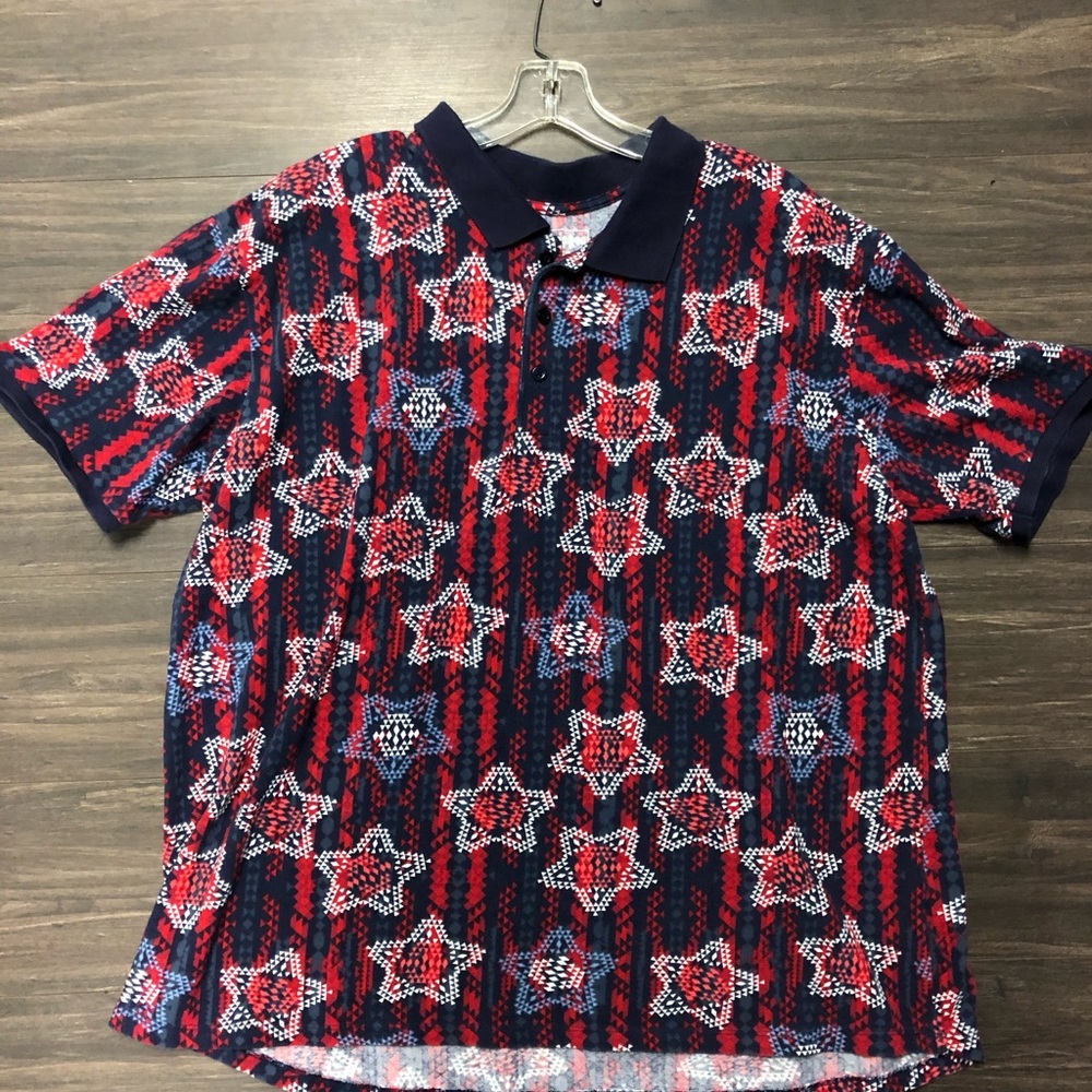 Vintage Retro Patriotic Polo